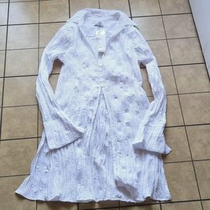 NWT Crinkle Pleat Boutique long sleeve shirt